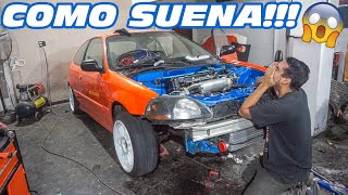 PRIMER ARRANQUE SUPERCHARGER HONDA CIVIC SWAP K24 SC PARTE 5 [upl. by Enuahs]