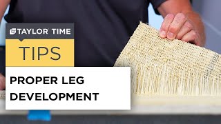 PROPER LEG DEVELOPMENT  Broadloom Carpet Flooring Adhesive [upl. by Aicele714]