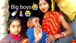 😭🍼🤱Big boys feed vlog video।Anju vlogs yoytube channel [upl. by Atwekk434]