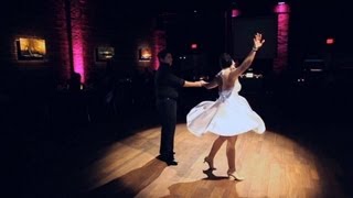 AWESOME Surprise quotDirty Dancingquot First Dance at a Wedding Reception [upl. by Ewens402]