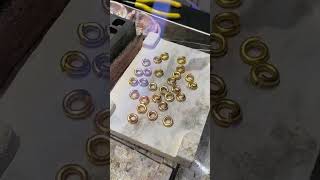 This is the process of making a 24k gold bracelet 🔥🔨 shortvideo gold viral video shorts jew [upl. by Nataline]