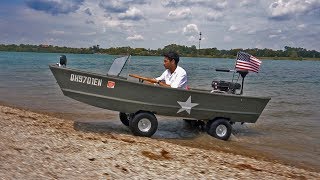 HOMEMADE Boat Car Amphibious Vehicle gokart [upl. by Vere889]