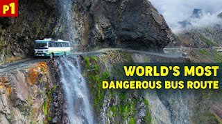 CHAMBA TO KILLAR  HRTC bus ride on world’s most dangerous route  Life in Pangi Valley P1  Himbus [upl. by Natsirt]