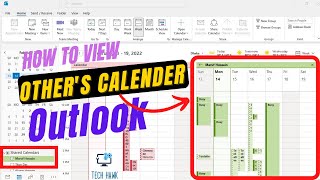 How to View Other Peoples Calendar in Outlook  Open another persons Calendar in Outlook [upl. by Virgel]