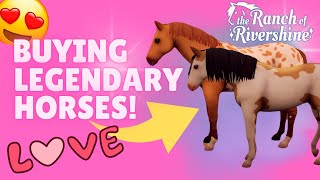 I BOUGHT RARE LEGENDARY HORSES FROM THE AUCTION HOUSE  THE RANCH OF RIVERSHINE [upl. by Aiht]