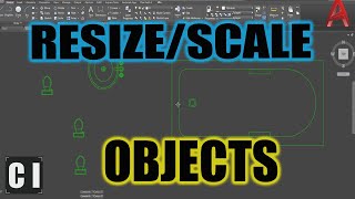 AutoCAD How to Scale amp Resize an Object  4 Easy Tips  2 Minute Tuesday [upl. by Althee]