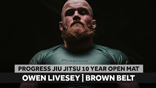 Owen Livesey puts a foot sweep seminar on brown belt [upl. by Ahsiekar]