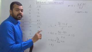 Mean Deviation from median Continuous series [upl. by Aicnetroh454]