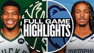 BUCKS at GRIZZLIES  FULL GAME HIGHLIGHTS  October 31 2024 [upl. by Netsoj]