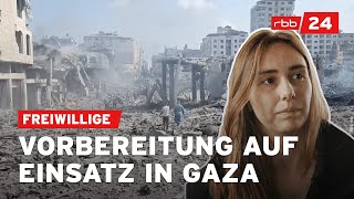 Gaza Freiwillige üben für medizinischen NothilfeEinsatz [upl. by Enialehs]