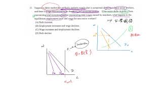 重點一百一十七 勞動市場均衡 競爭市場假設 [upl. by Sreip]
