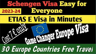 Europe E visa  Europe E visa in Minutes  ETIAS New Online Launched Anyone Can Apply  ETIAS Visa [upl. by Jak]