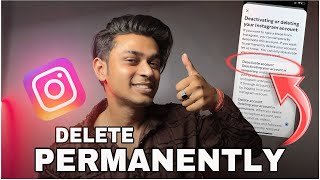 How To Delete InstagramAccount Permanently 2025  Instagram Account Delete Kaise KarePermanently [upl. by Enifesoj207]