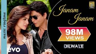 Janam Janam Music Ringtone Dilwale  Dilwale Movie Song Ringtone [upl. by Noelopan986]