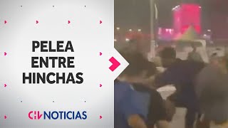 CAPTAN PELEA ENTRE HINCHAS de México y Argentina en Qatar  CHV Noticias [upl. by Orlene]