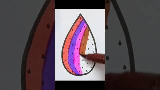 easy drop drawing 💧 art ytshorts satisfying creative [upl. by Buck546]