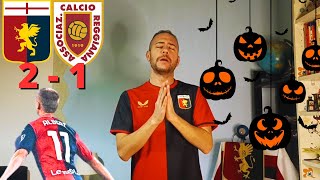 Genoa  Reggiana 21 ALBERTDIPENDENZA I MOSTRI DI HALLOWEEN LA COPPA ITALIA VA ONORATA [upl. by Drandell]