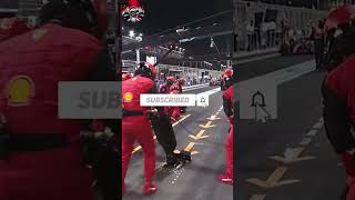 Ferrari Perfects the Double Pit Stop in Jeddah [upl. by Rednaskela]