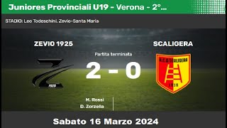 ZevioScaligera Campionato Juniores Provinciali U19 Elite 2°Fase Girone A [upl. by Sidonius311]