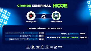 BOTAFOGOPB X SERRA BRANCA  Campeonato Paraibano 2024 AO VIVO [upl. by Aihsital302]