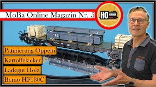 Modellbahn Online Magazin Ausgabe 5 aus dem H0Detailwerk  Patinierung Oppeln neues Ladegut [upl. by Turrell]