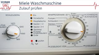 Waschmaschine  Zulauf prüfen blinkt  Leitfaden zur Fehlerbehebung Miele [upl. by Zinah160]