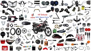 Hf Deluxe Spare Parts Price List  Hero Honda Hf Deluxe Original Spare Parts  HF Deluxe All Parts [upl. by Zile708]