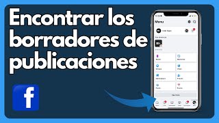 Cómo encontrar los borradores de publicaciones en Facebook  Tutorial [upl. by Nehemiah]