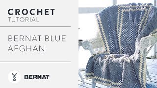 Crochet an Afghan Blue Afghan [upl. by Lowis]