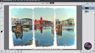 Photoshop Elements Creating a Painted Triptych frame [upl. by Buddy965]