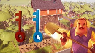 Hello Neighbor Act 3 Red amp Blue Key Location [upl. by Becca]