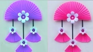 Easy amp Quick Paper Wall Hanging Paper Crafts Ideas wall decor  Shanus Crafts [upl. by Assilat]