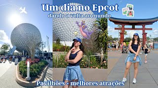 Passando o dia em um dos MELHORES parques da Disney✨ Países  Atrações✈️ [upl. by Lamee]