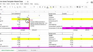 2nd part to Measuring Titratable acidity  The spreadsheet [upl. by Alverson208]