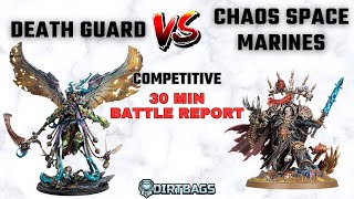 Death Guard vs Chaos Space Marines  Competitive Leviathan  Warhammer 40k Battle Report [upl. by Leterg994]