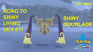 Shiny Doublade Road to Shiny Living Dex 680  Pokemon Sword and Shield [upl. by Afas]