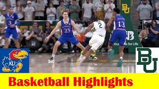 7 Kansas vs 15 Baylor Basketball Game Highlights March 2 2024 [upl. by Urana50]