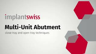 MultiUnit Abutment Close Tray and Open Tray Techniques [upl. by Giraud600]