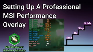 MSI Afterburner Best Performance HUD Overlay How To Set It Up [upl. by Ellohcin723]