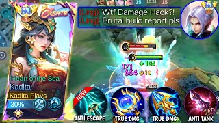 KADITA DESTROY PRO LING IN RANKED GAME HE DIDNT EXPECT MY BRUTAL BUILD😱  MLBB [upl. by Harbison]