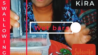 Slate Bar Eating  Wet Bar Crunch Part  1 Wet Crunch Lovers 2021 [upl. by Sillek]