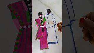 💗💚Beautiful couples kolam art unique kolam design creative kolam shorts [upl. by Enyedy197]