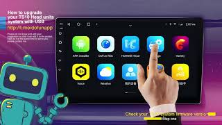 How to upgrade your TS10 head unit system with USB  如何通过U盘升级TS10系统 [upl. by Iatnohs]
