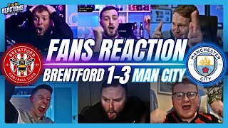 MAN CITY FANS REACTION TO BRENTFORD 13 MAN CITY  PREMIER LEAGUE [upl. by Barker]