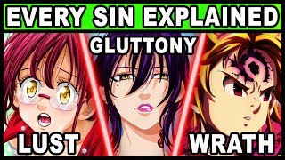 Every Characters Sin Explained Seven Deadly Sins  Nanatsu no Taizai [upl. by Ellingston]