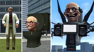 EVOLUTION OF UPGRADED SCIENTIST SKIBIDI TOILET FROM 167 EPISODES In Garrys Mod [upl. by Felicity435]