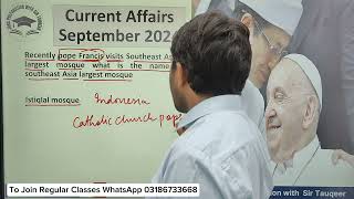 Monthly Current Affairs September 2024  Part 1   PPSC FPSC SPSC CSS NTS GK and MCQs Preparation [upl. by Wrand]