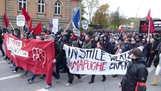 „Revolutionäre“ 1MaiDemo in Hamburg mit starker Polizeipräsenz [upl. by Brynn837]