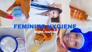 MY FEMININE HYGIENE NIGHT SHOWER ROUTINE 🧼🫧nighttimeskincareroutine femininehygiene [upl. by Ayhdiv]