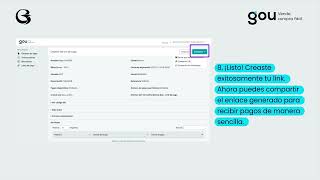 Crea tu link de pagos con GOU [upl. by Ayhdnas]